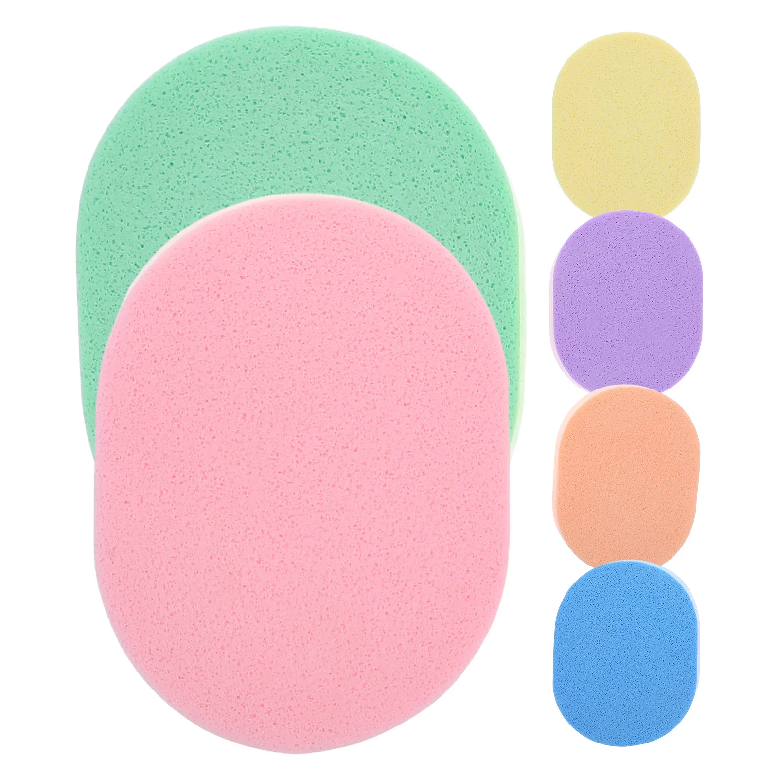

6 Pcs Facial Cleanser Face Cleansing Sponge Exfoliating for Beauty Tools Puff Scrub Pads Pva Exfoliator