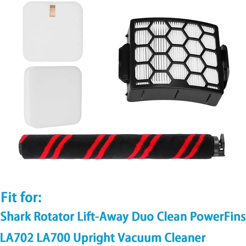 แปรงกรอง HEPA ลูกกลิ้งกลิ่นอุปกรณ์เสริมสําหรับ Shark LA702 LA700 ตรงเครื่องดูดฝุ่นเปลี่ยนชิ้นส่วน XHF320 XFFK32