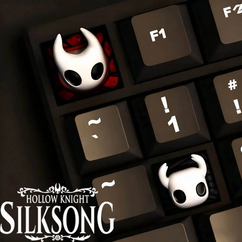 لعبة الفارس المجوف Silksong THK الدبور تأثيري Keycap الراتنج لوحة المفاتيح الديكور Kawaii اكسسوارات 2 قطعة/المجموعة حلية الدعامة