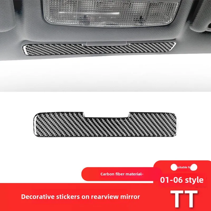 

Suitable for Audi01-06StyleTTCarbon Fiber Interior Modified Pieces Rearview Mirror Decorative Sticker