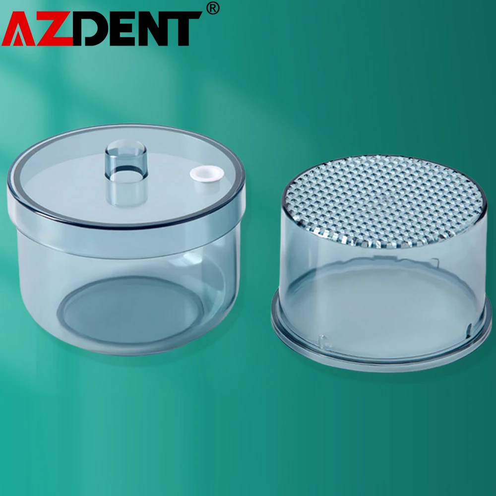 2Pcs Azdent Dental Disinfection Box Burs Organizer Holder Box Storage Soaking Case Dentistry Tools Sterilization Case