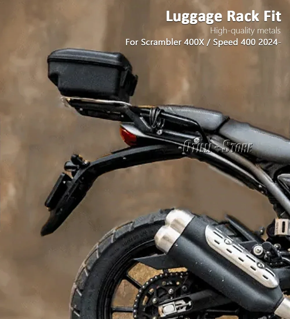 

Speed400 Rear Luggage Rack Top Case Rear Rack Carrier Motorcycle Accessories For Speed 400 Scrambler 400X 2024 2025