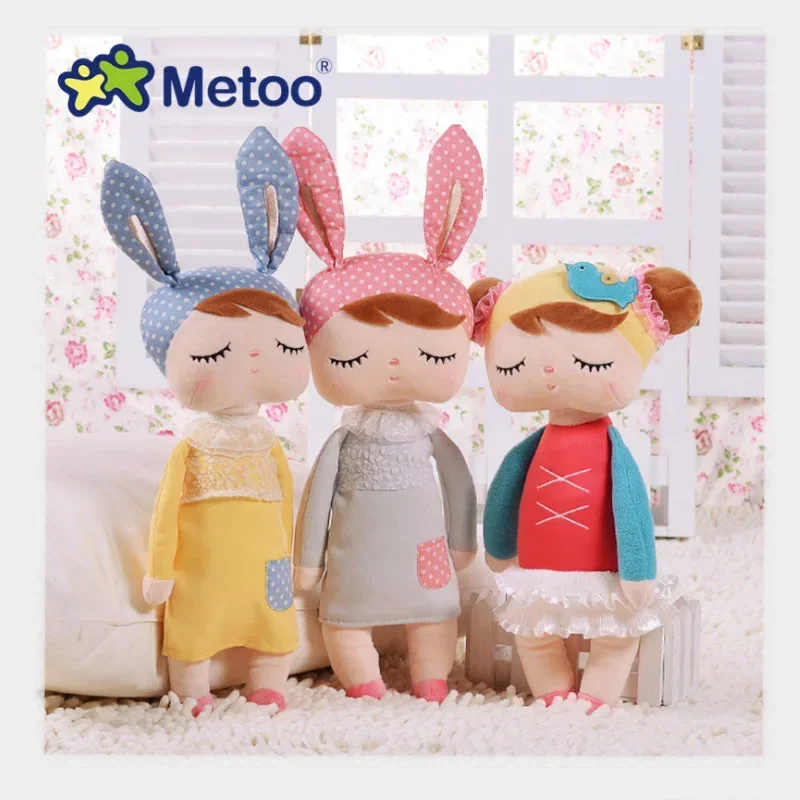 Metoo Doll Pluszowe zabawki dla dziewczynek Baby Kawaii Mother and Kid Style 2 Piece Angela Dla dzieci Świąteczny prezent urodzinowy