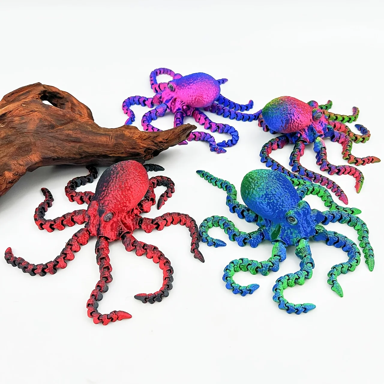 

3D printed octopus figurine creative home decoration adds a touch of ocean flavor to life, desktop fish tank decoration