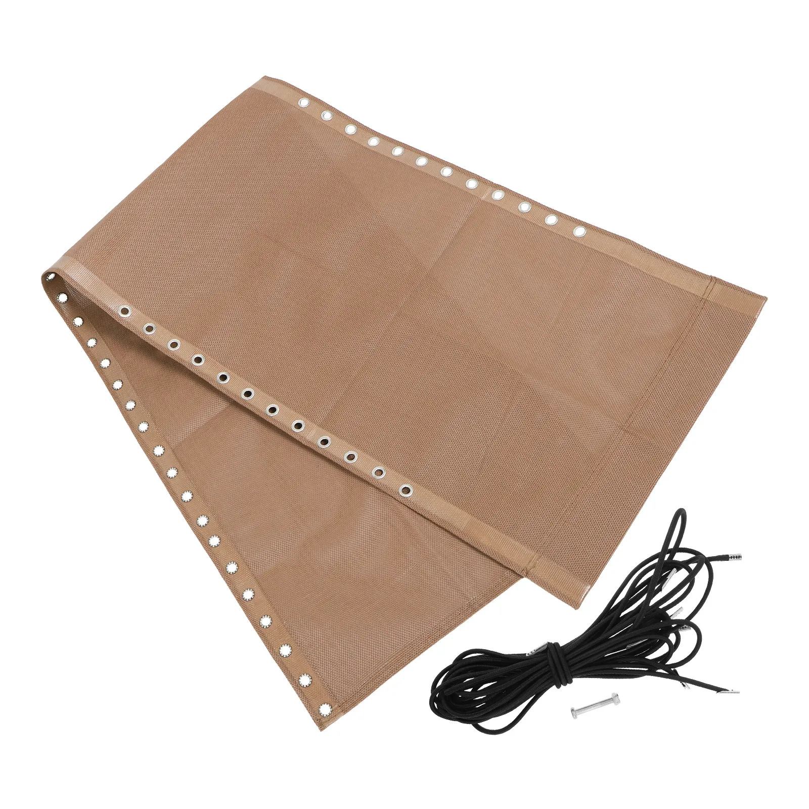 1Set Patio Chair Replacement Fabric Precut Light Brown Waterproof Breathable Sling Fabric for Folding Lounge Outdoor Chair