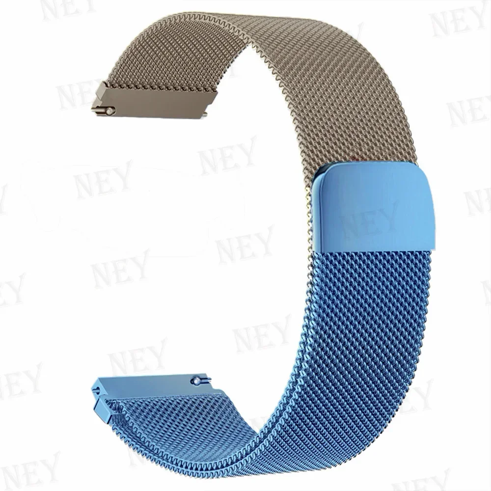20 mm/22 mm Milanaise-Band für Amazfit GTS/2/2e/3/4/GTS2 Mini/GTR 47 mm/GTR2/3/4/Pro Stratos Metallarmband Amazfit Bip 3 Pro Armband