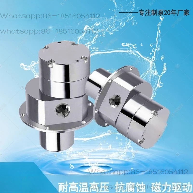 Miniature Magnetic Pump High Viscosity Self-priming Stainless Steel Electric Pump Acid and Alkali Resistance High Temperature