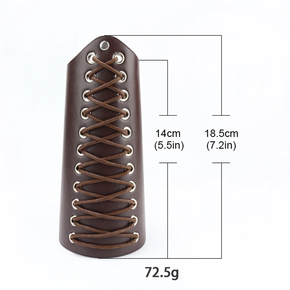 Medieval PU Leather Armor Set Pauldron Corset Waist Belt Bracers Men Viking Knight Pirate Cosplay Accessories Halloween Party view 5