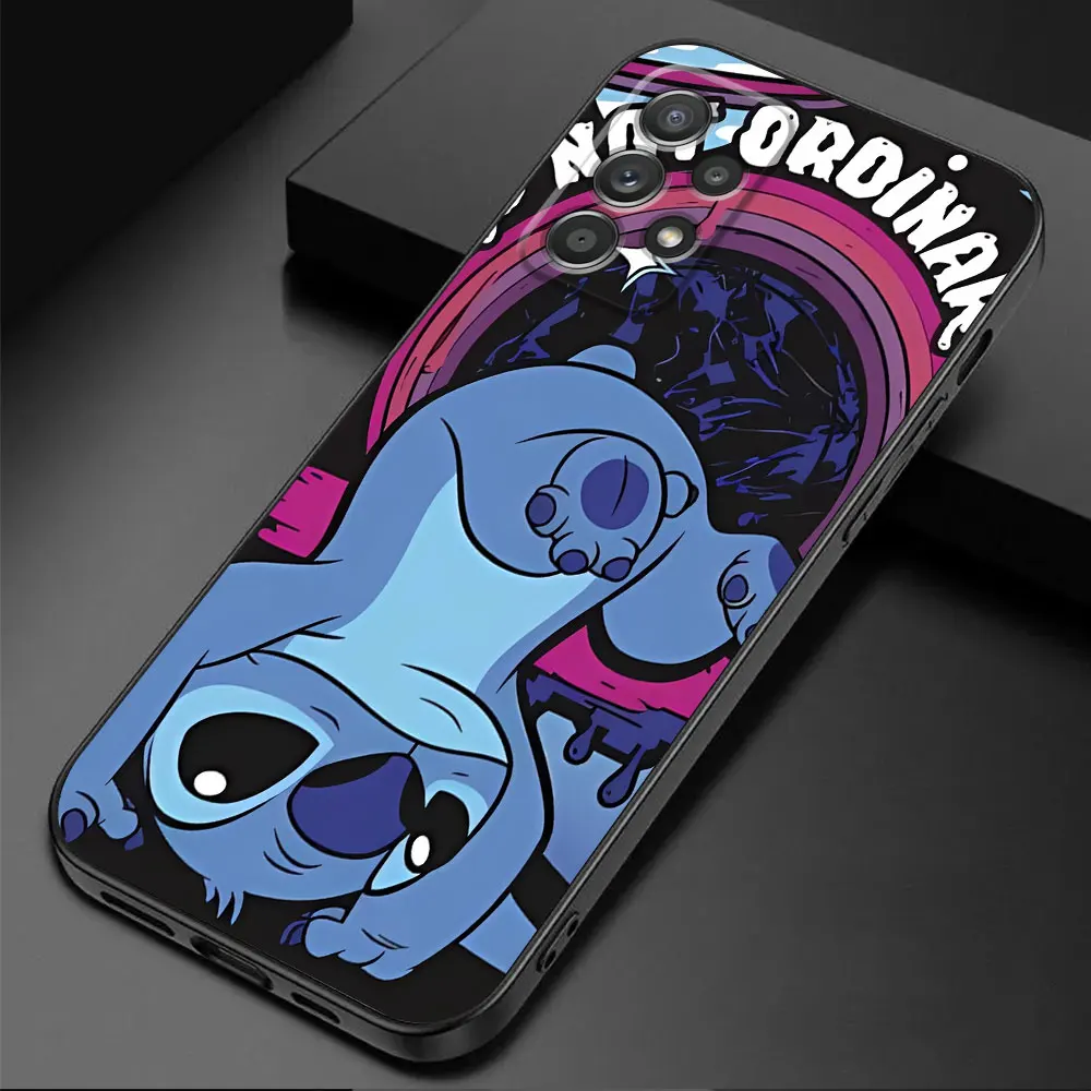 Anime Stitch Cute Disney Case for Samsung Galaxy A03s A05s A13 A52 A03 Core A54 A04s A02s A04e A01 A14 A12 Armor Silicone Cover