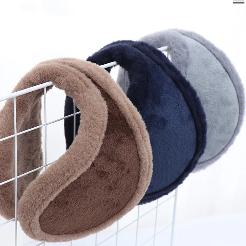 Velvet Ear Cover Winter Soft Warm Plush Earmuffs Men Woman Outdoor Cycling Fleece Tool Thicken Fur Earmuffs Accessories