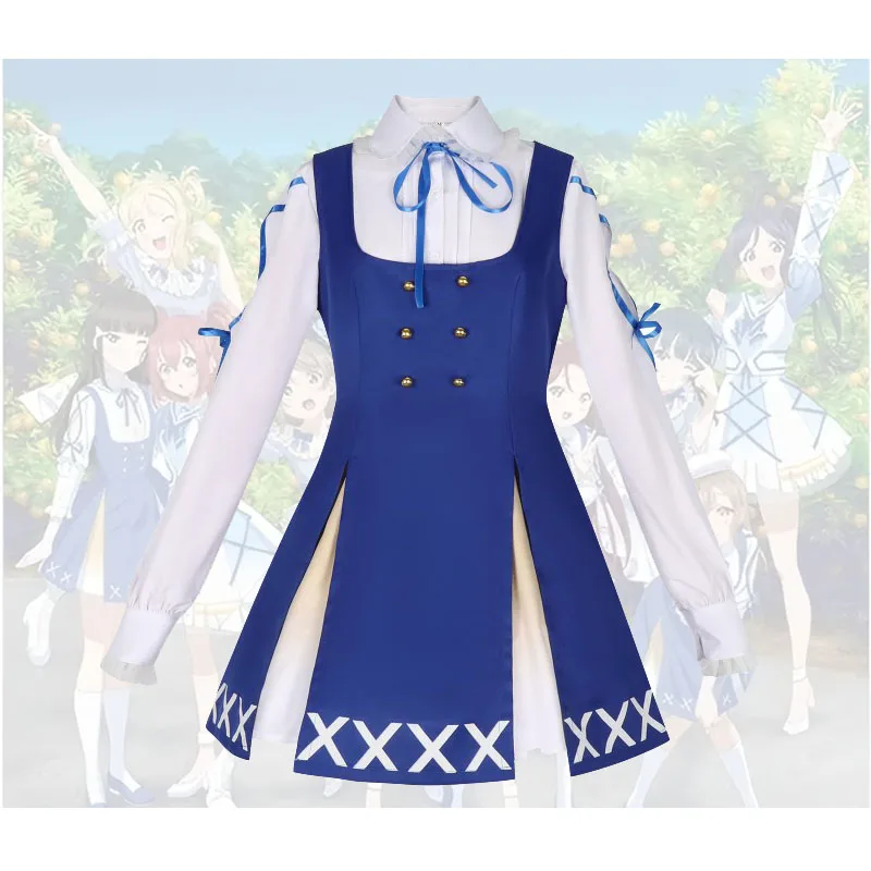

Платье для косплея Aqours Kurosawa Dia, 100-летие LoveLive! Солнечный свет!! Сакуручи Рико Костюм Куникуда Ханамару Аниме Костюмы