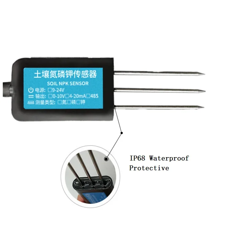 

NEW High Precision Soil NPK Salinity Sensor RS485 4~20mA Output
