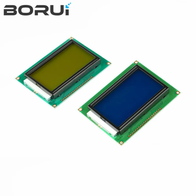 

128*64 DOTS LCD module 5V blue screen 12864 LCD with backlight ST7920 Parallel port LCD12864