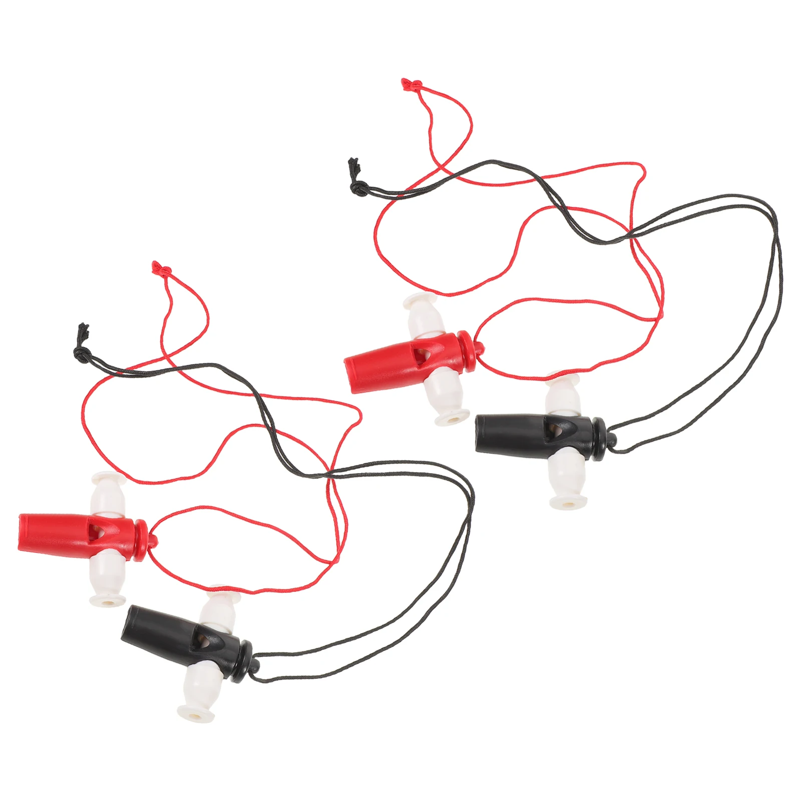 

4pcs Plastic Samba Whistle Vibrant Music Instrument For Classroom Practice Orff Teaching Aid Dance Accompaniment Party