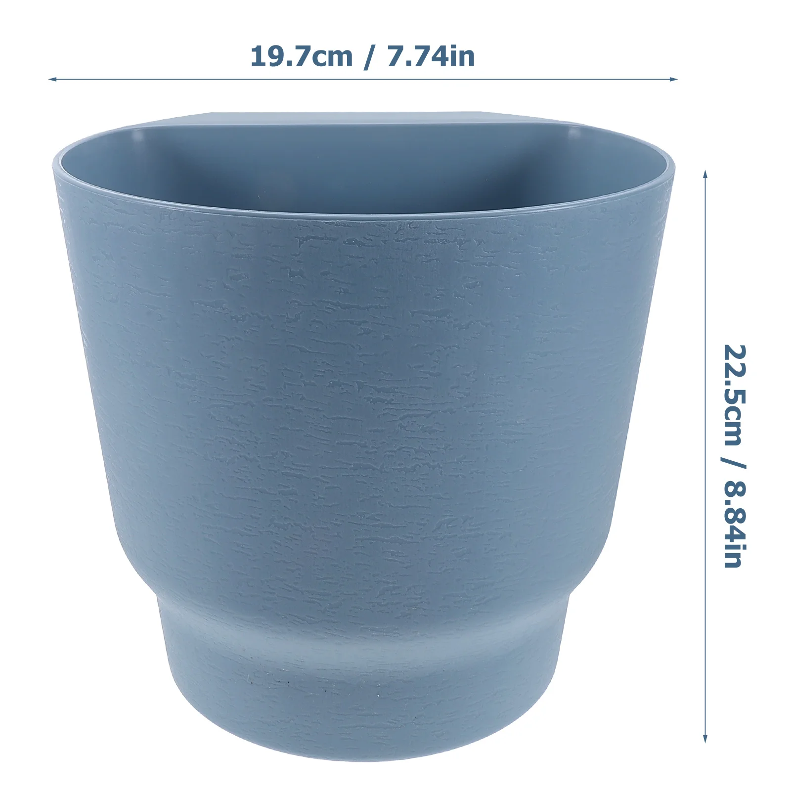 Vasi per piante sospese Ringhiera Ringhiera Fioriere Fioriera Piattino circolare addensato nero per piante Decorazione da giardino per balcone