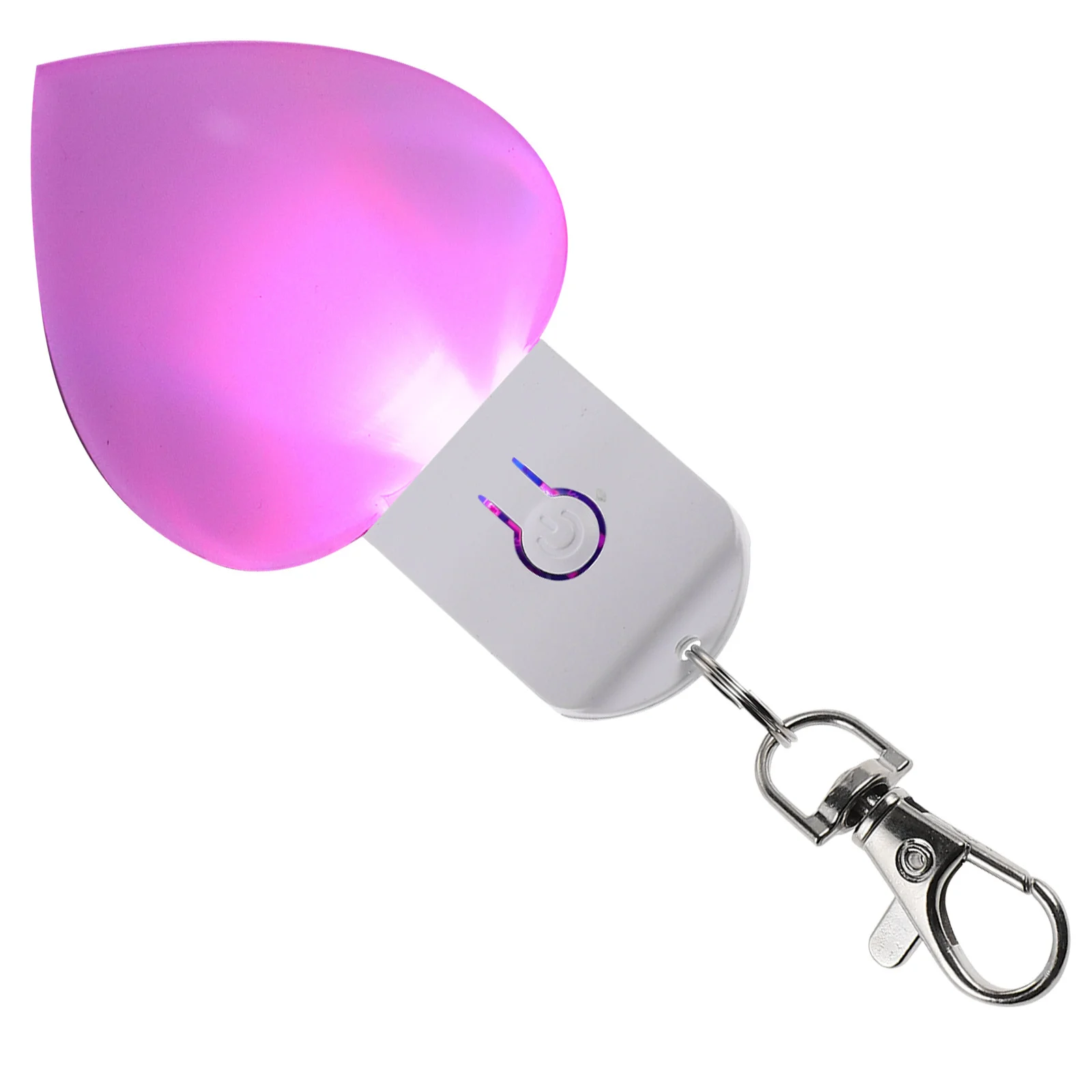 على شكل قلب التسامي LED سلسلة مفاتيح مصنوعة من الأكريليك فارغة ملونة توهج ضوء الليل ديكور رومانسي حلية الحفلات DIY بها بنفسك الطباعة الحرفية