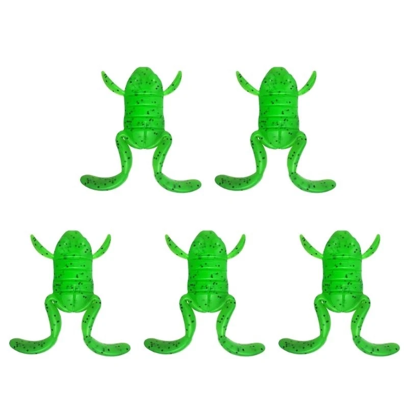 

5Pcs Freshwater Fishing Frogs Lures Artificial Swimbait Floating Frogs Lures