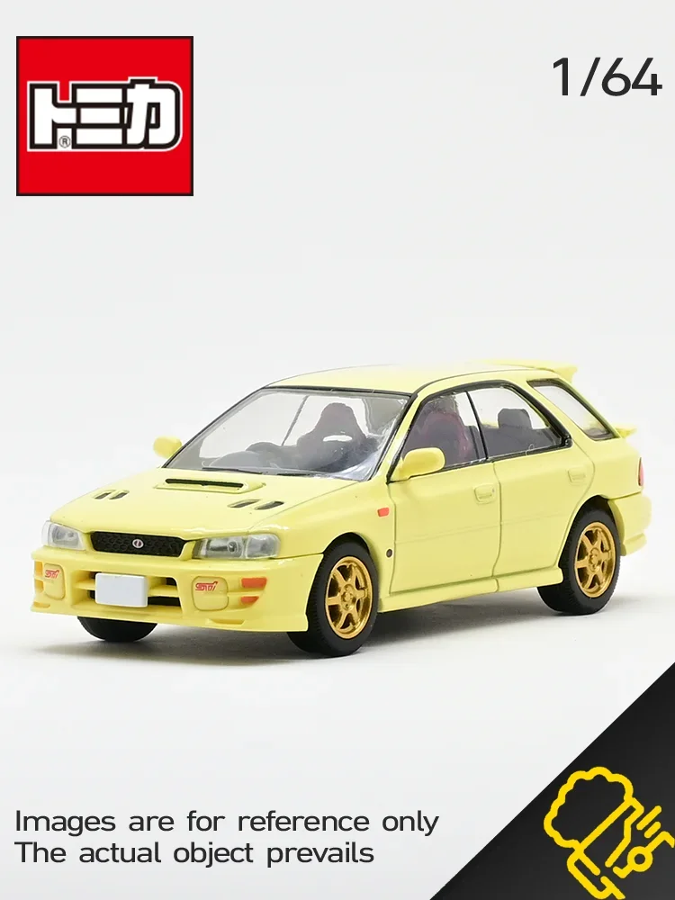 TOMICA TLV 1:64 LV-N274b Subaru WRX STI Blue, symulacja stopu statyczny model samochodu Tide, zabawka dla chłopca, świąteczny prezent urodzinowy.