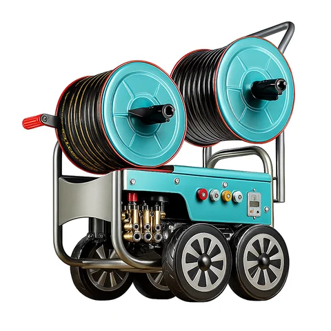 220V 3000W 280Bar고압 세척기 - 스마트 시작/정지, 4+2 제트 IPX5, 차량/데크 세척 및 막힘 제거 - 견고하고 내구성