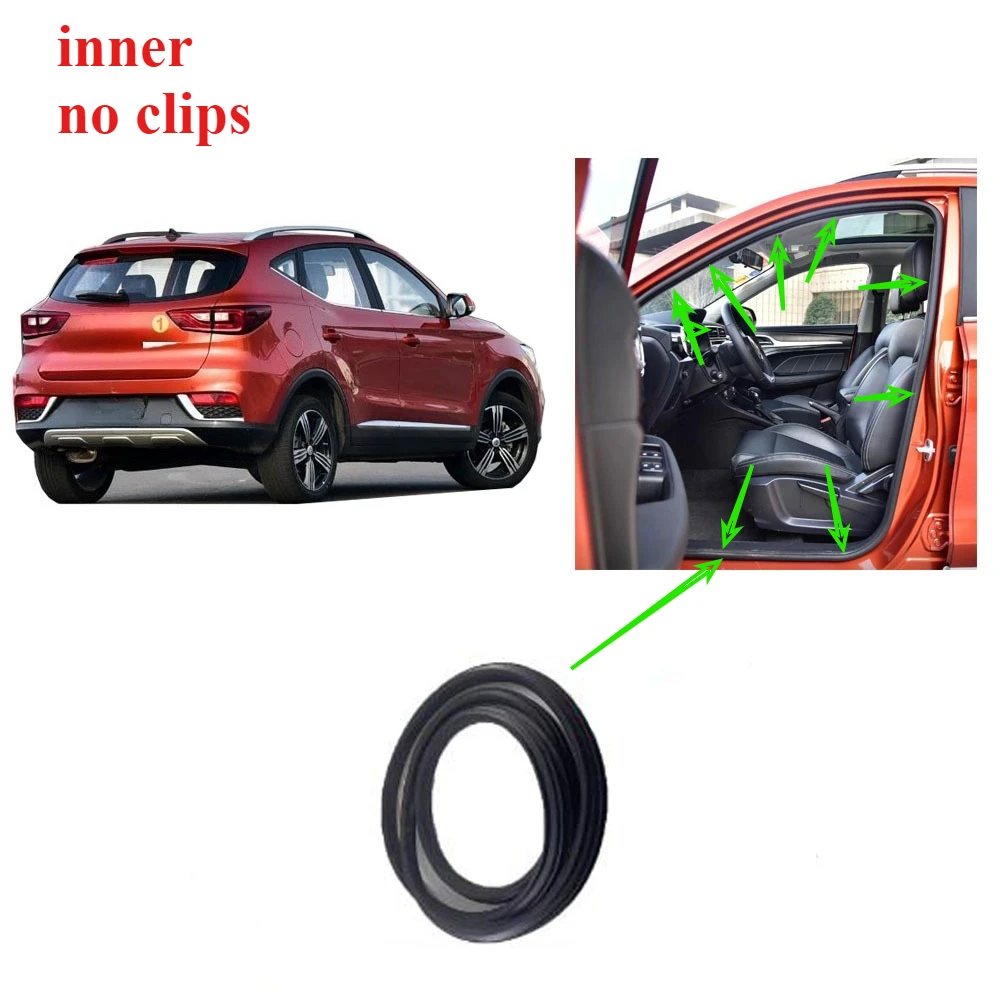 1 Piece No Clips Inner Door Post Rubber Strip for MG ZS 2017-2019 Door Rubber Seal for MGZS  Body Rubber for MG Accessories