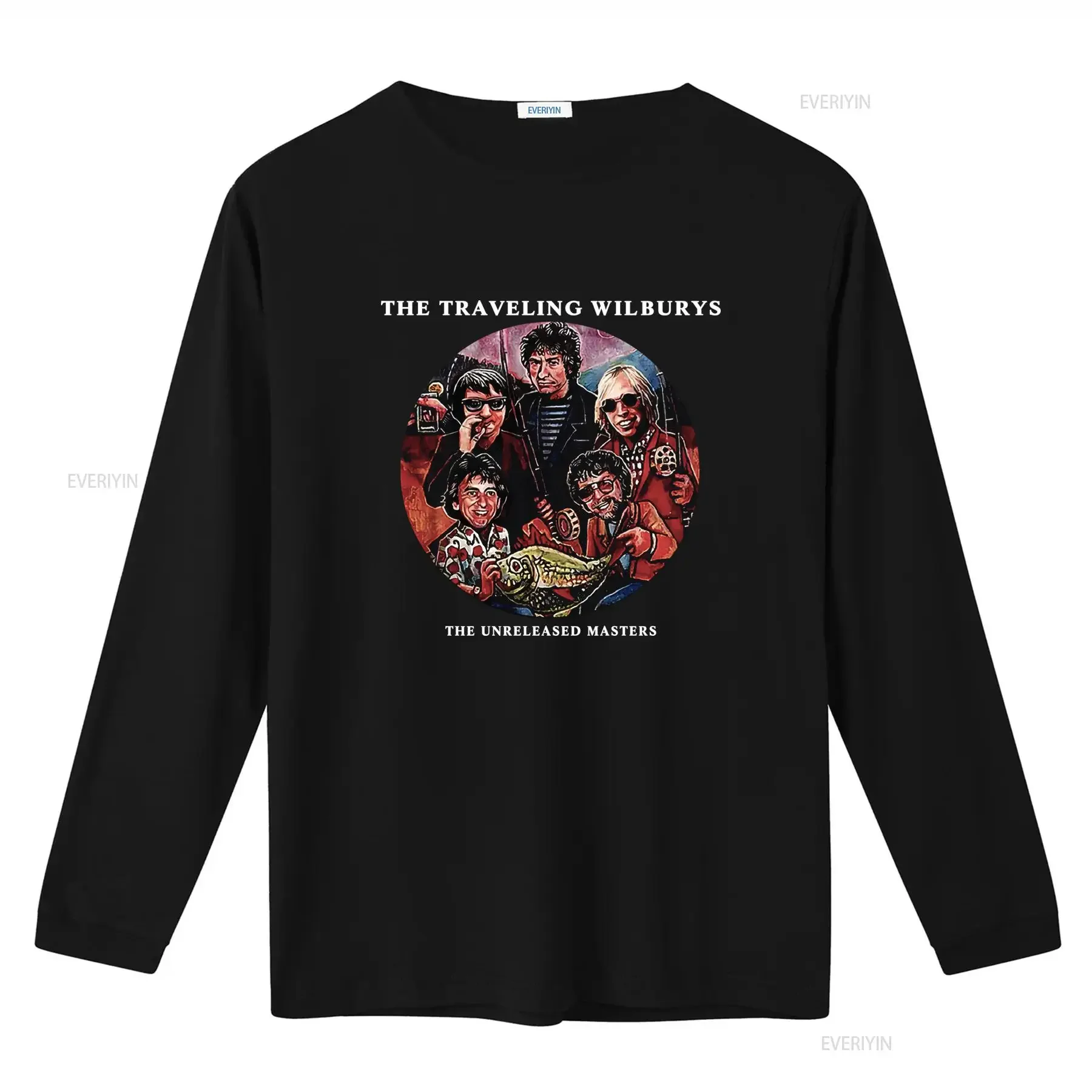 Cotton T Shirt The Traveling Wilburys Unreleased Masters Music George Harrison Print vintage Washed graphic streetwear