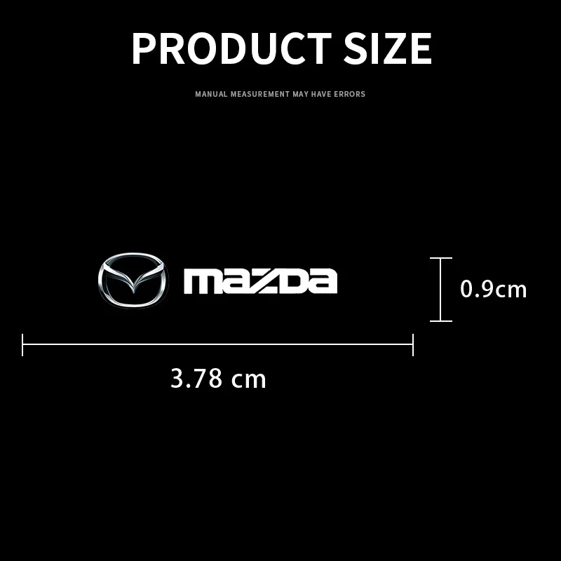 Car Logo Stickers Door Side Window Body Universal Decal For Mazda 2 3 5 6 Axela Atenza Speed 6 CX-3 MS Demio MPS Miata RX-7 RX-8 view 3