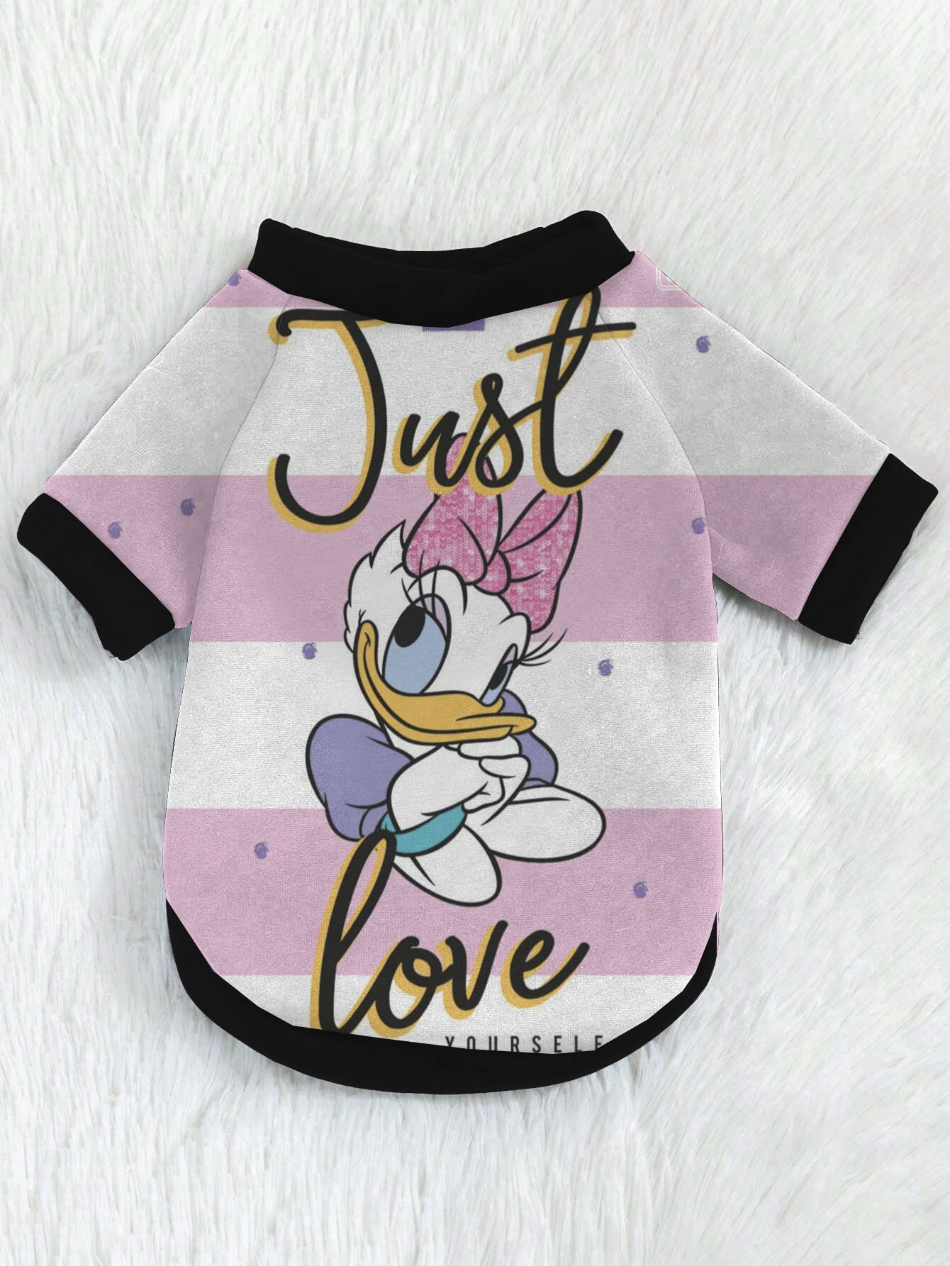 Winter Fashion Warm Clothes Cute Donald Duck Print Disney Pet Coat Puppy Yorkshire Chihuahua Warm Clothes