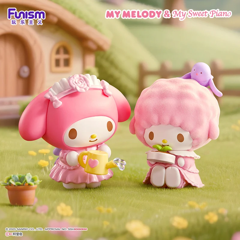 Anime Sanrio My Melody&Piano Little Bird Adventure Series Blind Box Action Figures Collection Models Ornaments Toys Gifts