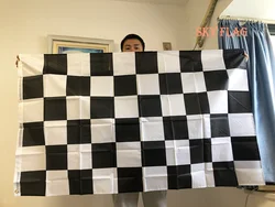SKY FLAG 90x150cm Black and White Plaid Banner 3*5FT Racing Flag Hanging Motorsport Racing checkered Flag
