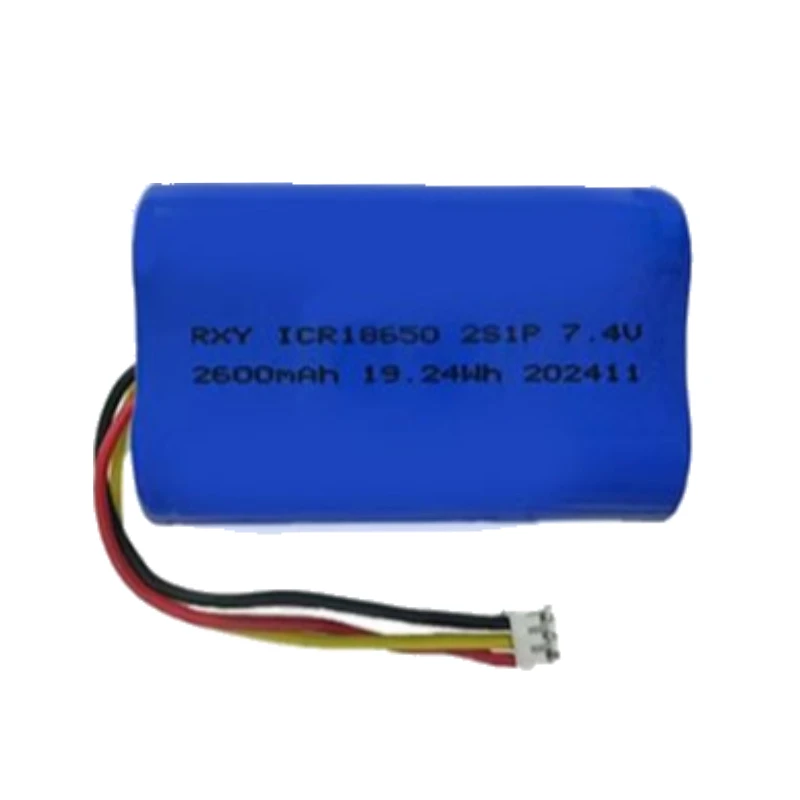 18650 Large Capacity Lithium Battery 7.4V 2600mAh for Fascia Gun Electric Drill Electric Tools High-rate Rechargeable Battery