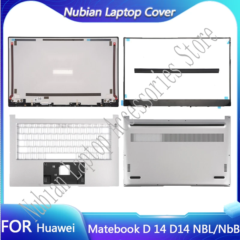 New Top Case For Huawei Matebook D 14 D14 NBL/NbB Series Nbl-WAQ9R NbB-WAH9 LCD Back Cover Front Bezel Palmrest Bottom Case