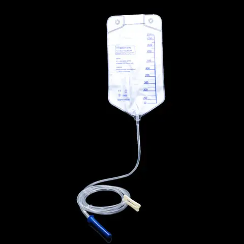 휴대용 일회용 비데 우유 커피 관장 가방, 가정용 린스 워시 백, 대용량 1750ml 여행 가방, 1PC