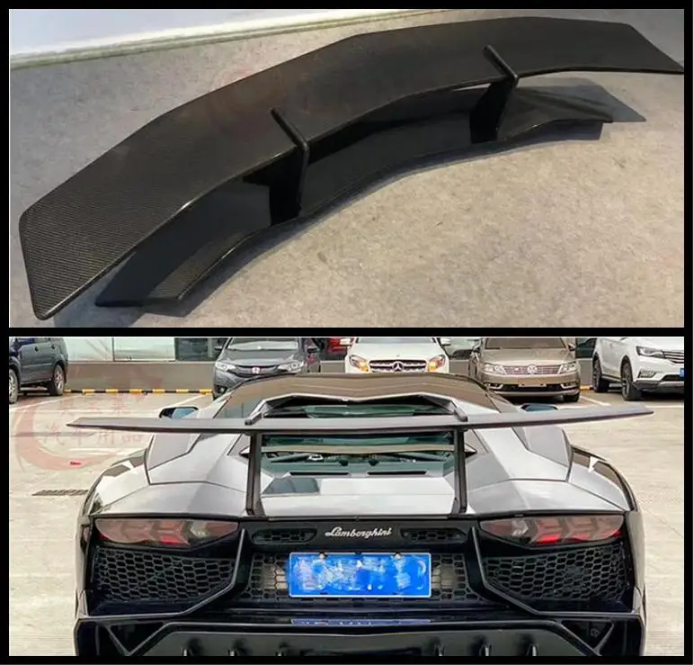 

SV GT Стиль Настоящее углеродное волокно заднее крыло багажника спойлер для Lamborghini автомобиля LP700 LP720 LP740 LP750