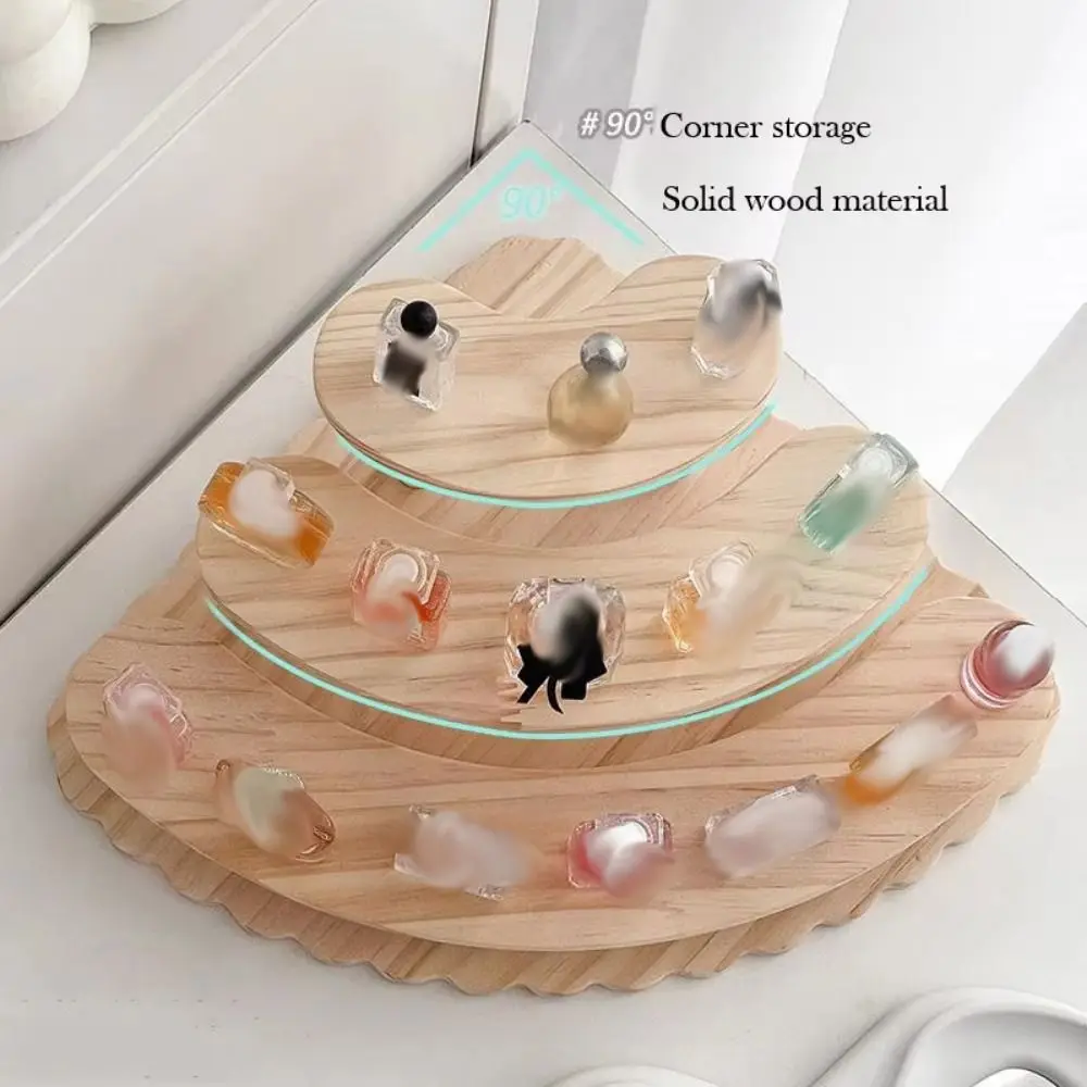 

Креативная деревянная подставка-витрина для дома, 3-ярусная подставка для кексов, простая компактная полка для демонстрации фигурок