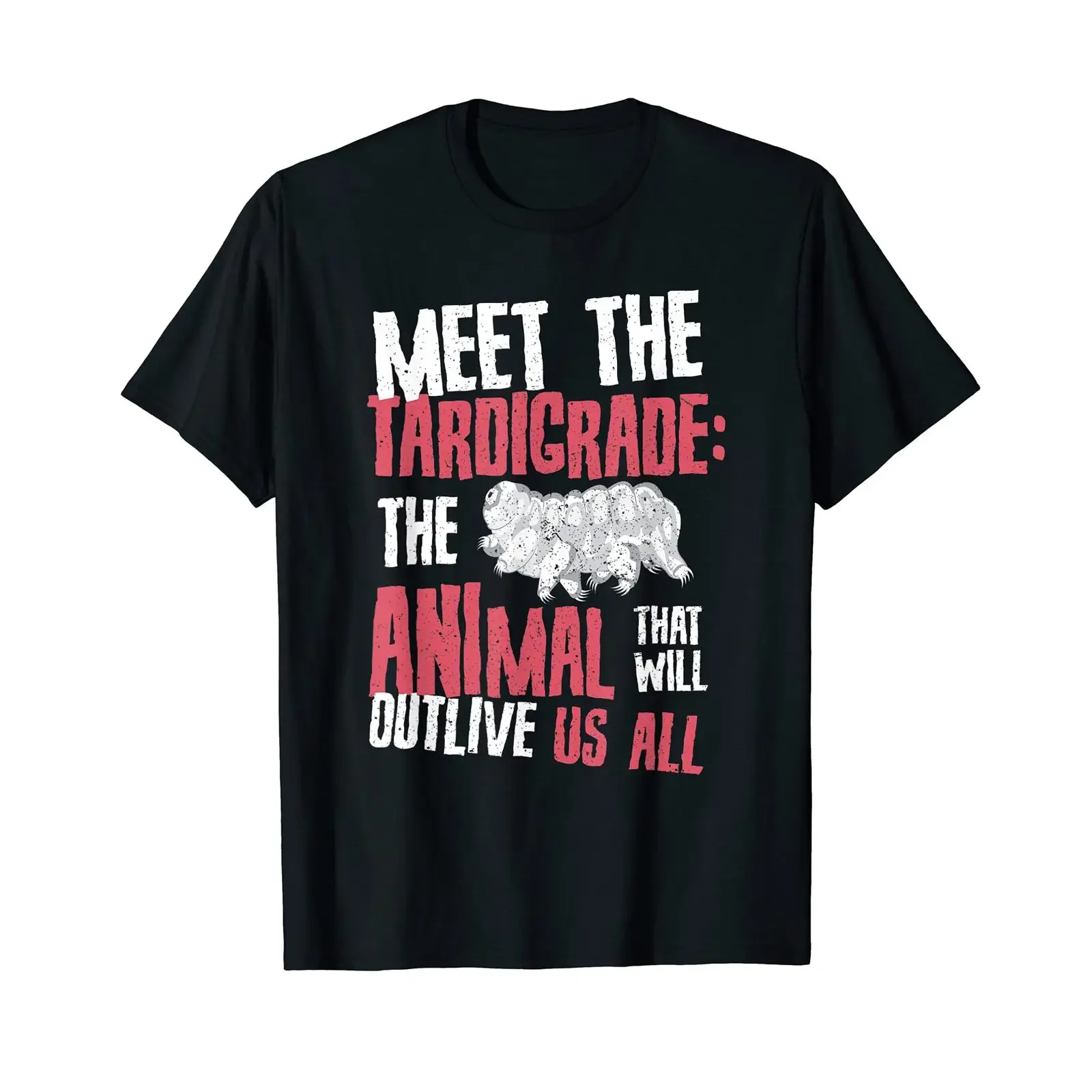 Microbiology Water Bears Science Facts Tardigrades T Shirt vintage Washed Stylish streetwear Soft Breathable graphic homme