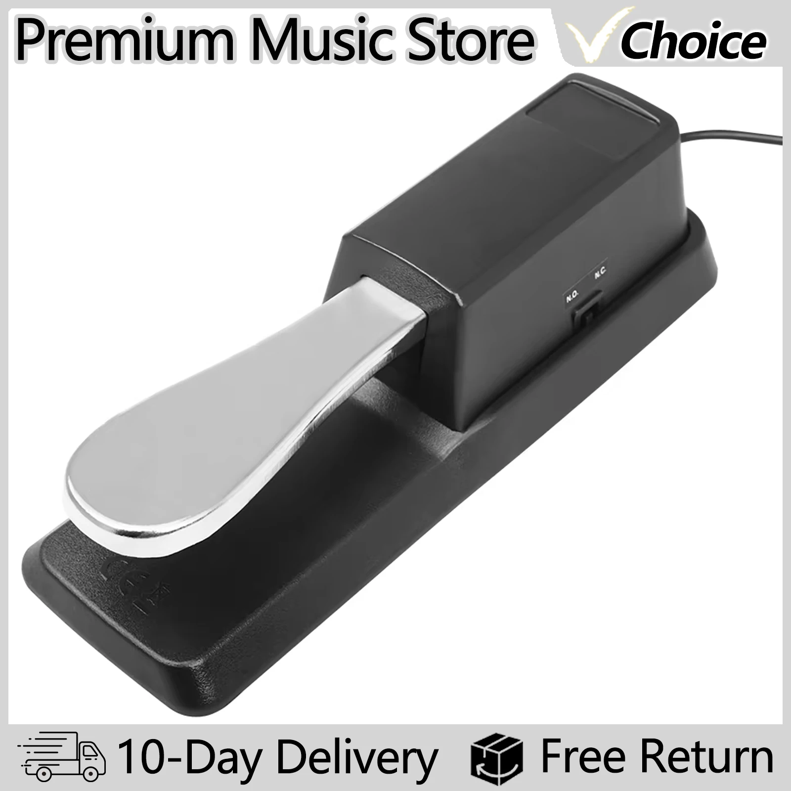 Sustain-Pedal mit Polarität schalter für Midi-Keyboard-Synth-Digital pianos Zubehör für E-Piano-Drum-Musik instrumente
