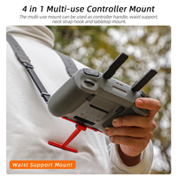SUNNYLIFE For DJI RC 2/1 Remote Control Lanyard Carrying Handle Mini4 Pro Multi-Functional Abdominal Support Bracket Kit