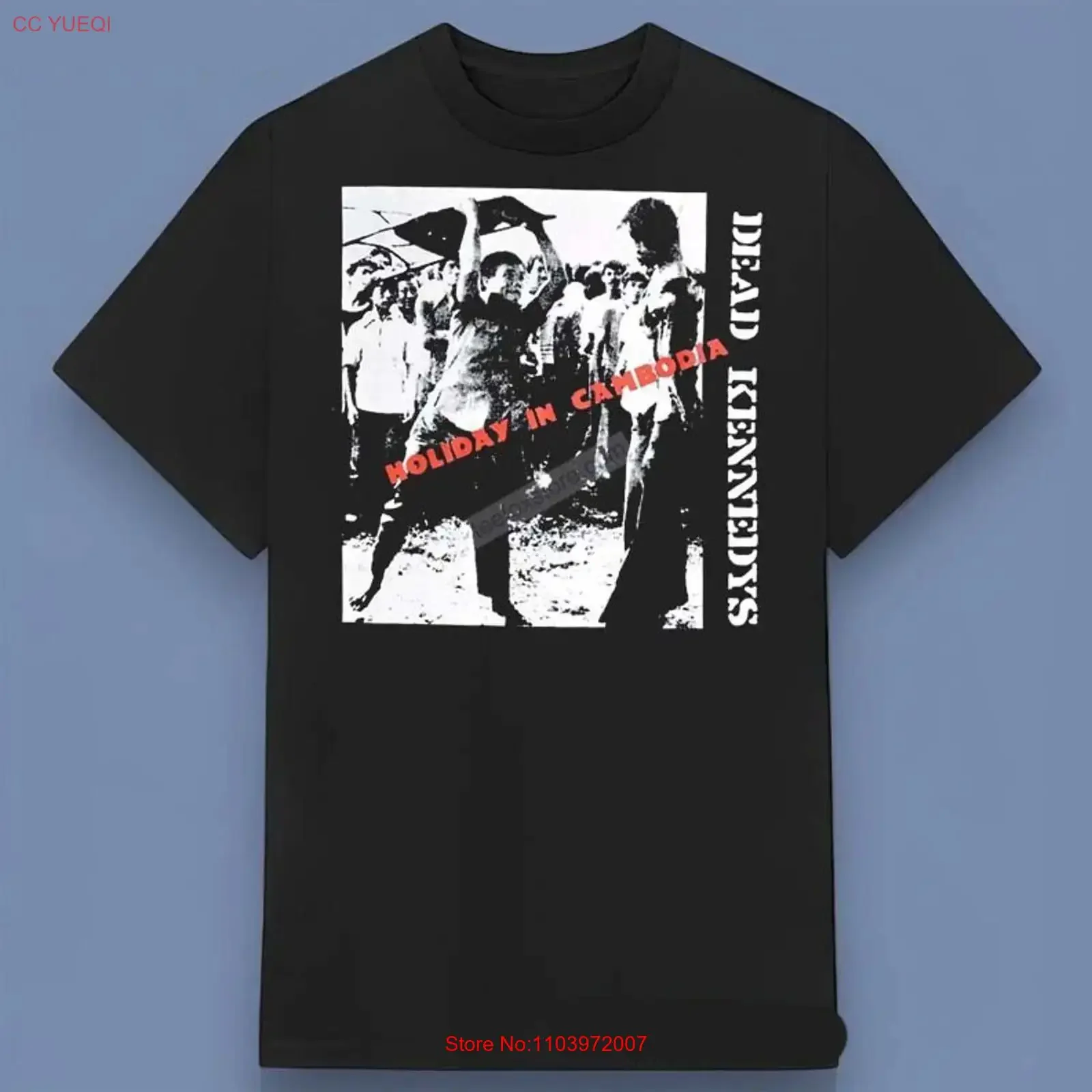 Футболка Dead Kennedys Holiday In Cambodia 1980 S-4XL, винтажная, в стиле стритвир, для повседневной носки, модная, повседневная, мужская