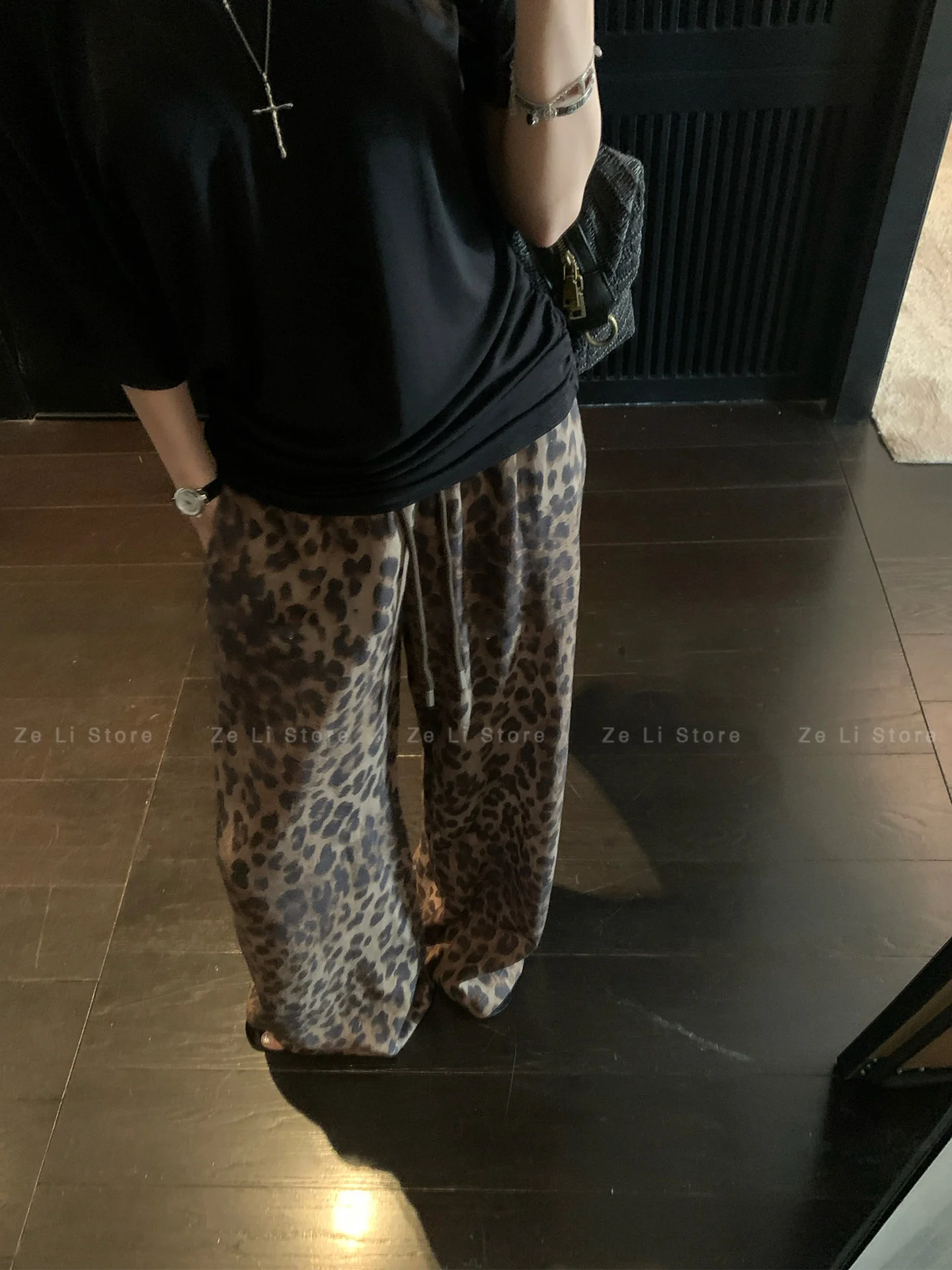 Lässige High-Waist-Hose mit weitem Bein für Damen – Sommerliche, bequeme Leinenhose mit Sonnenschutz