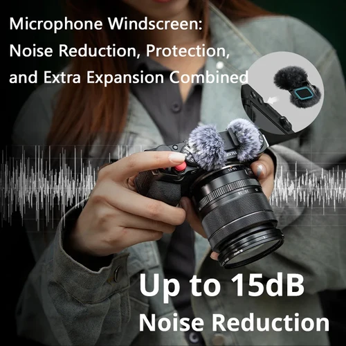 Imagen 2 del producto Placa de montaje en forma de L SmallRig con mango de silicona para FUJIFILM X-M5 Arca-Swiss Placa base de liberación rápida soporte de zapata fría incorporado