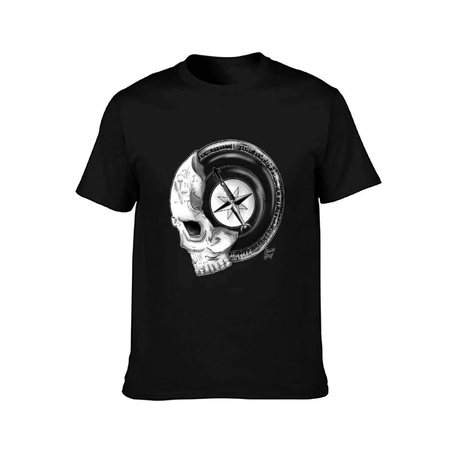 Inktober 2021 - 16 COMPASS T-Shirt Basic Tee Shirt for Everyday Outfit T-Shirt