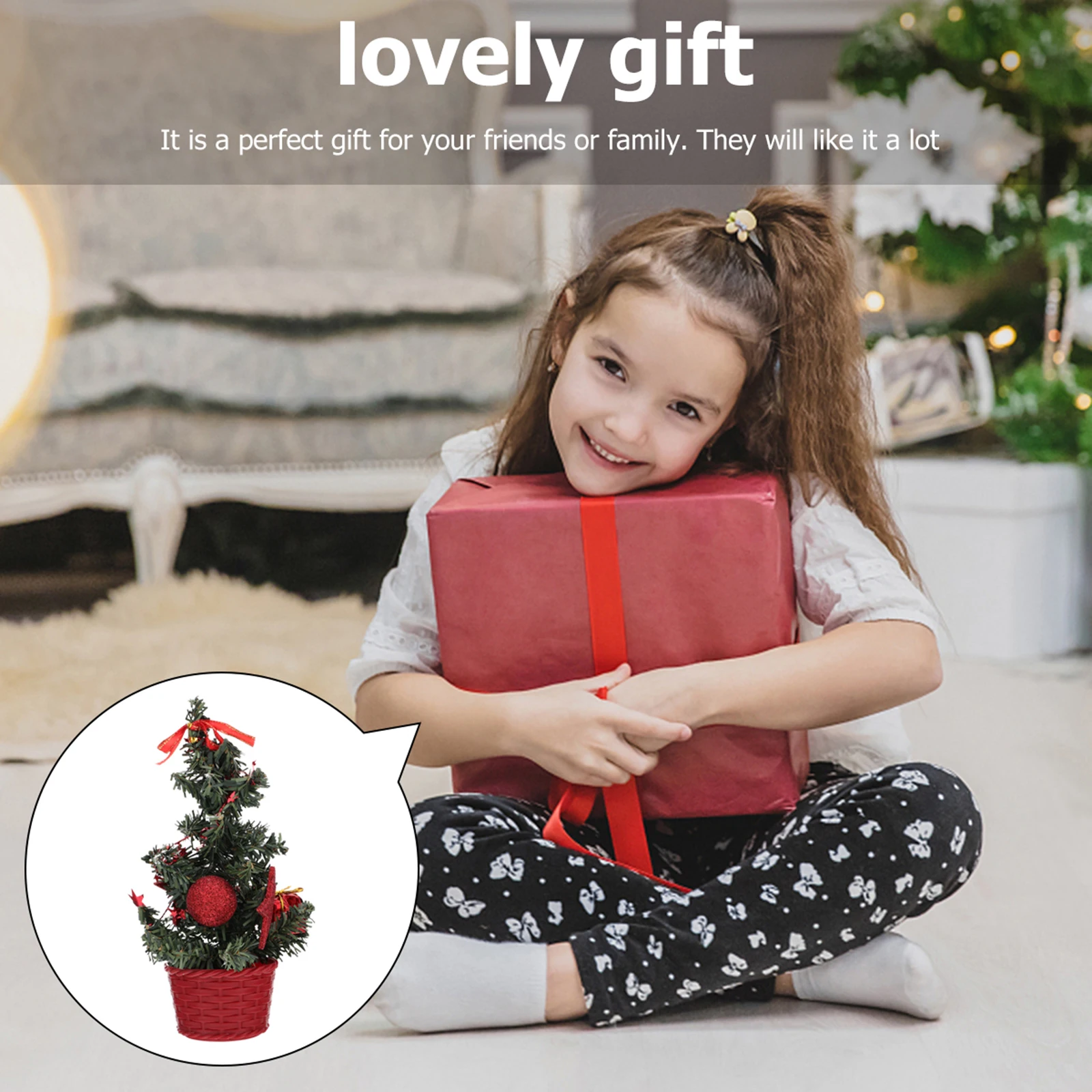 

Mini Christmas Tree PVC Craft Decor Holiday Xmas Ornaments Small Trees Tabletop Centerpiece Photo Props Festive Atmosphere