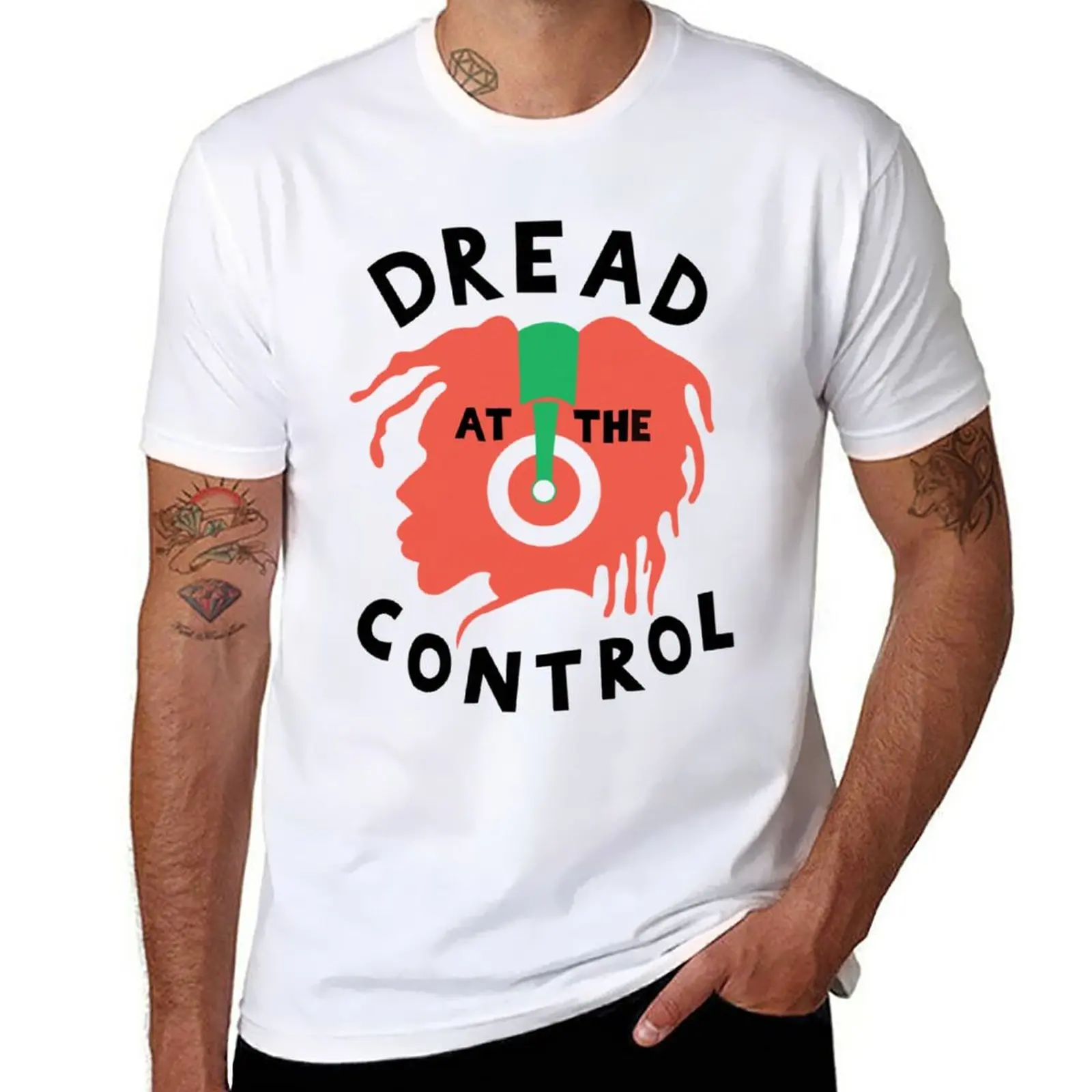 New DREAD AT THE CONTROL - Mikey Dread as worn by Joe Strummer T-Shirt tees big and tall t shirts for men