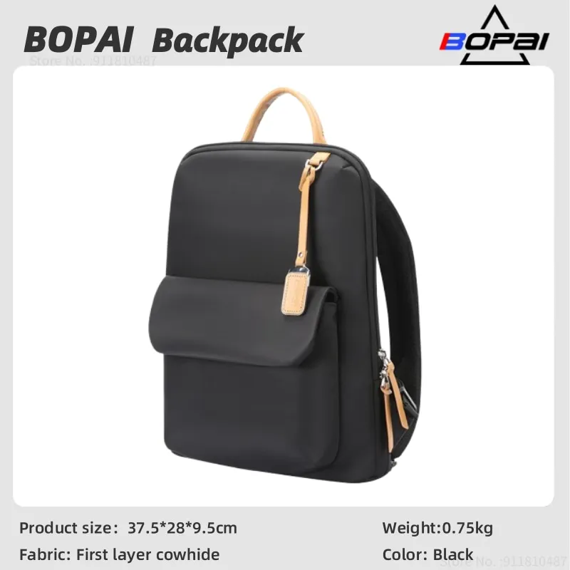 BOPAI New backpack; business trip backpack; water repellent backpack; 14-inch computer bag; commuter backpack; multifunctional b