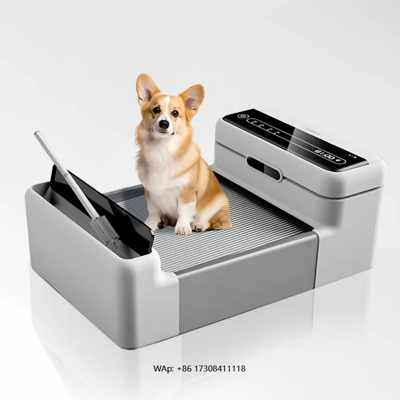 Intelligent Automatic Dog Toilet with Induction Cleaning, Smart Dog Toilet with App Control for Small & Medium Dogs