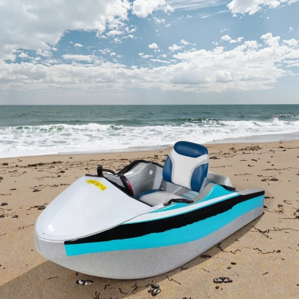 

Small Emergency Rescue Fiberglass Electric Kart Boat 72V Battery Ocean Water Sports Water Kart Recreational Surfing Series
