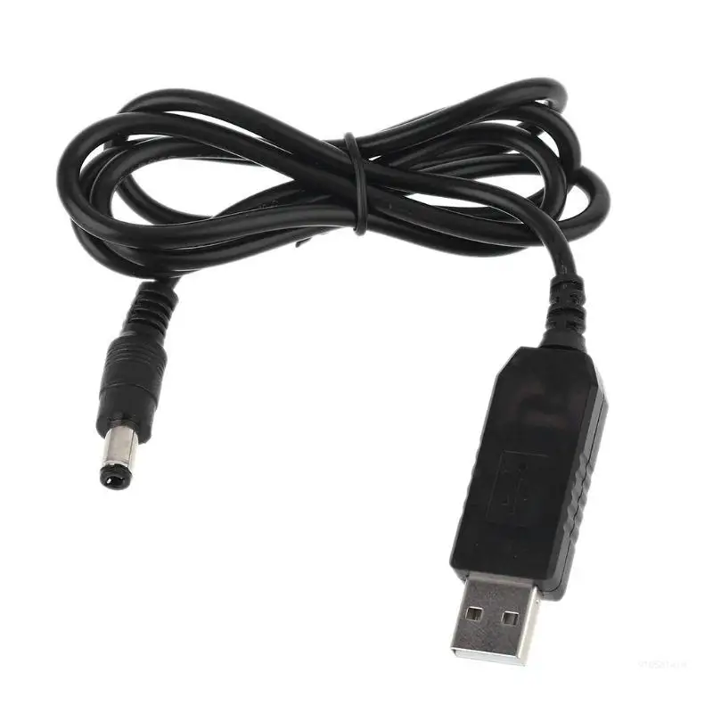 for QC USB To for DC 12V 1.5A Adjustable Step Up 5.5x2.1mm Cable For Router LED Strip 12V Dropship