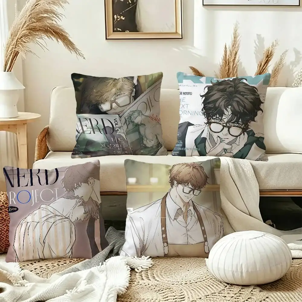Nerd Project bl Anime Cushion Cover Decorative Pillow Sofa Home Decor case pillow cases
