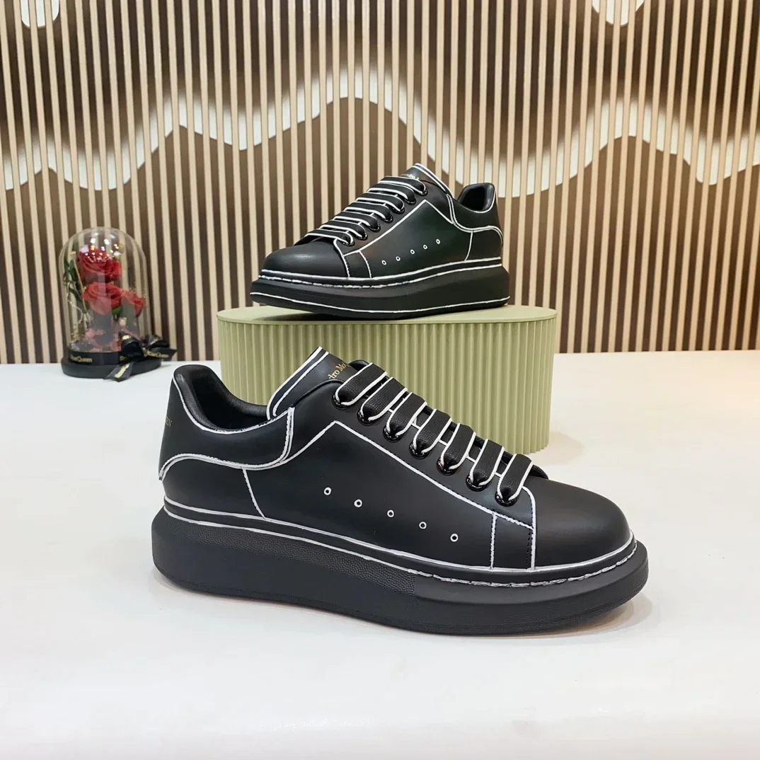 

Top Hight Quality Mens Casual Sneakers Real Leather Womens Brand Designer Tennis Shoes Classic Fashion Design running shoes