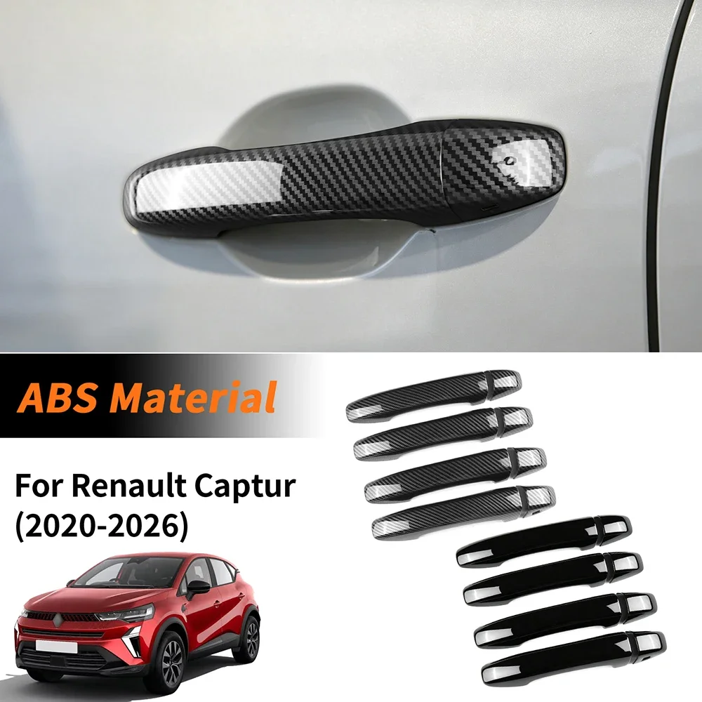 For Renault Captur 2020 2021 2022 2023 20242025 2026 Car Outer Door Handle Decoration Protective Interior Accessories